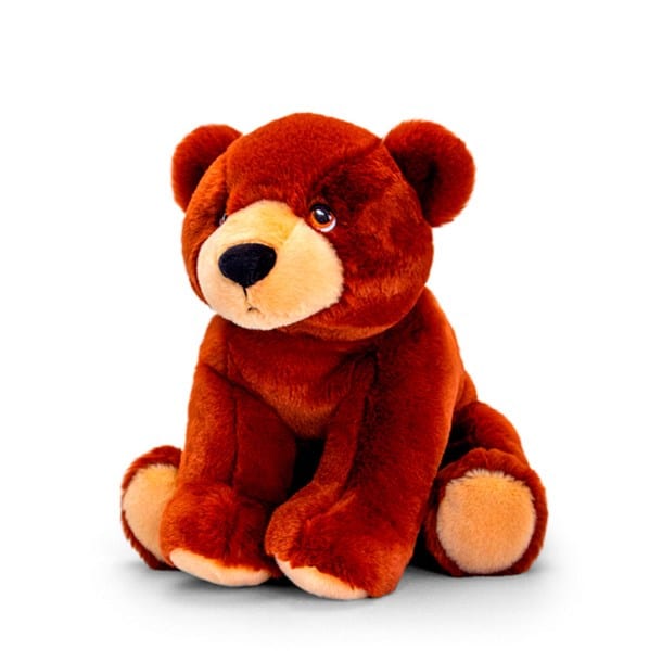 Keel Toys Keeleco Brown Bear Soft Toy Plush Lovely Teddy Animal 18cm