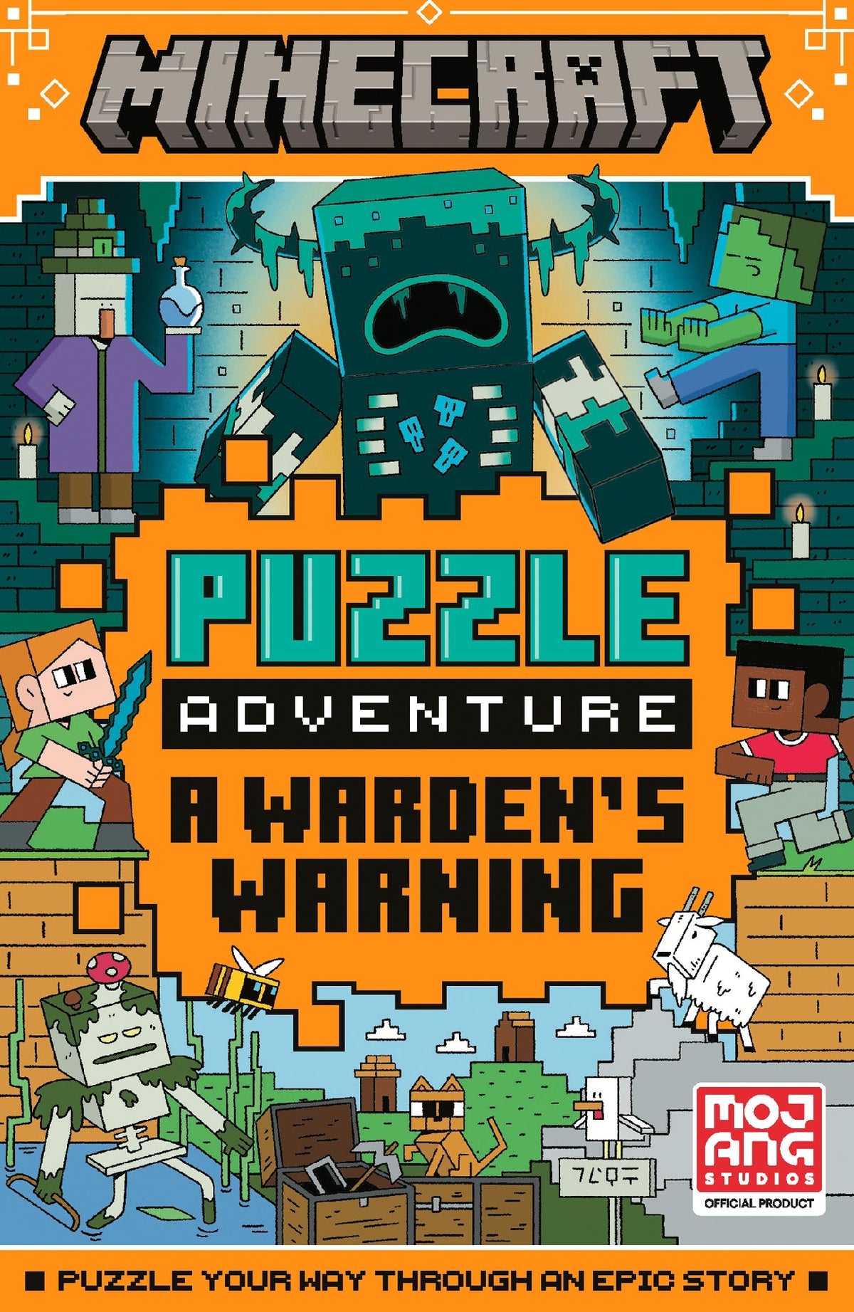 Minecraft Puzzle Adventure - A Warden's Warning: An official illustrated Minecraft children's puzzle book - perfect for kids into video games aged 7, 8, 9 and 1