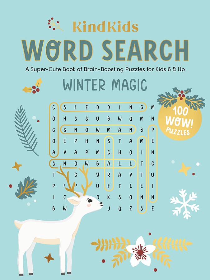 KindKids Word Search Winter Magic: A Super-Cute Book of Brain-Boosting Puzzles for Kids 6 & Up