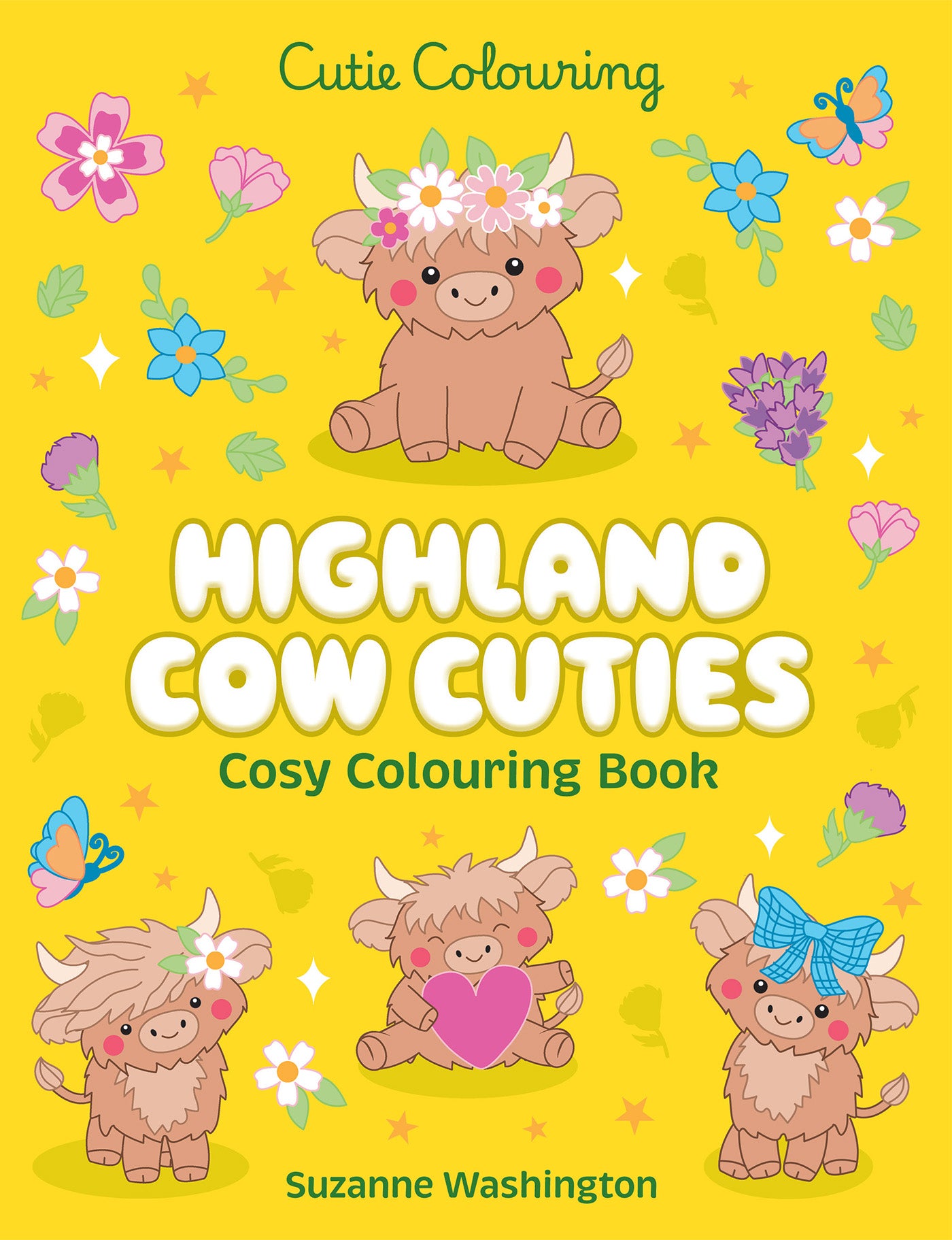 Highland Cow Cuties: Cosy Colouring Book (Cutie Colouring)