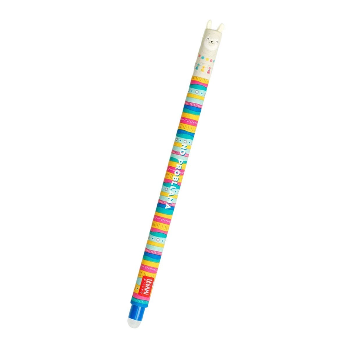 Legami Erasable Gel Pen Rollerball Friction Writing Stationery Llama Blue Ink