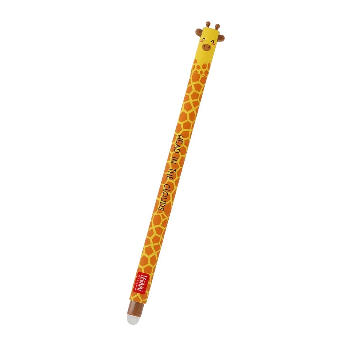 8x Legami Erasable Gel Pen Rollerball Office Writing Stationery Giraffe BLK Ink