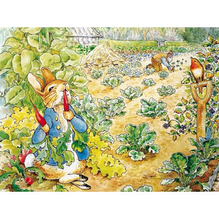 New York Puzzle Company Peter Rabbit S Garden Snack 500 Piece Jigsaw Puzzle