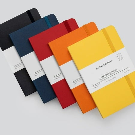 MyPAPERCLIP NeoBasic Notebook  Soft Cover  A5 (5.83  X 8.27 )  Ruled  Orange