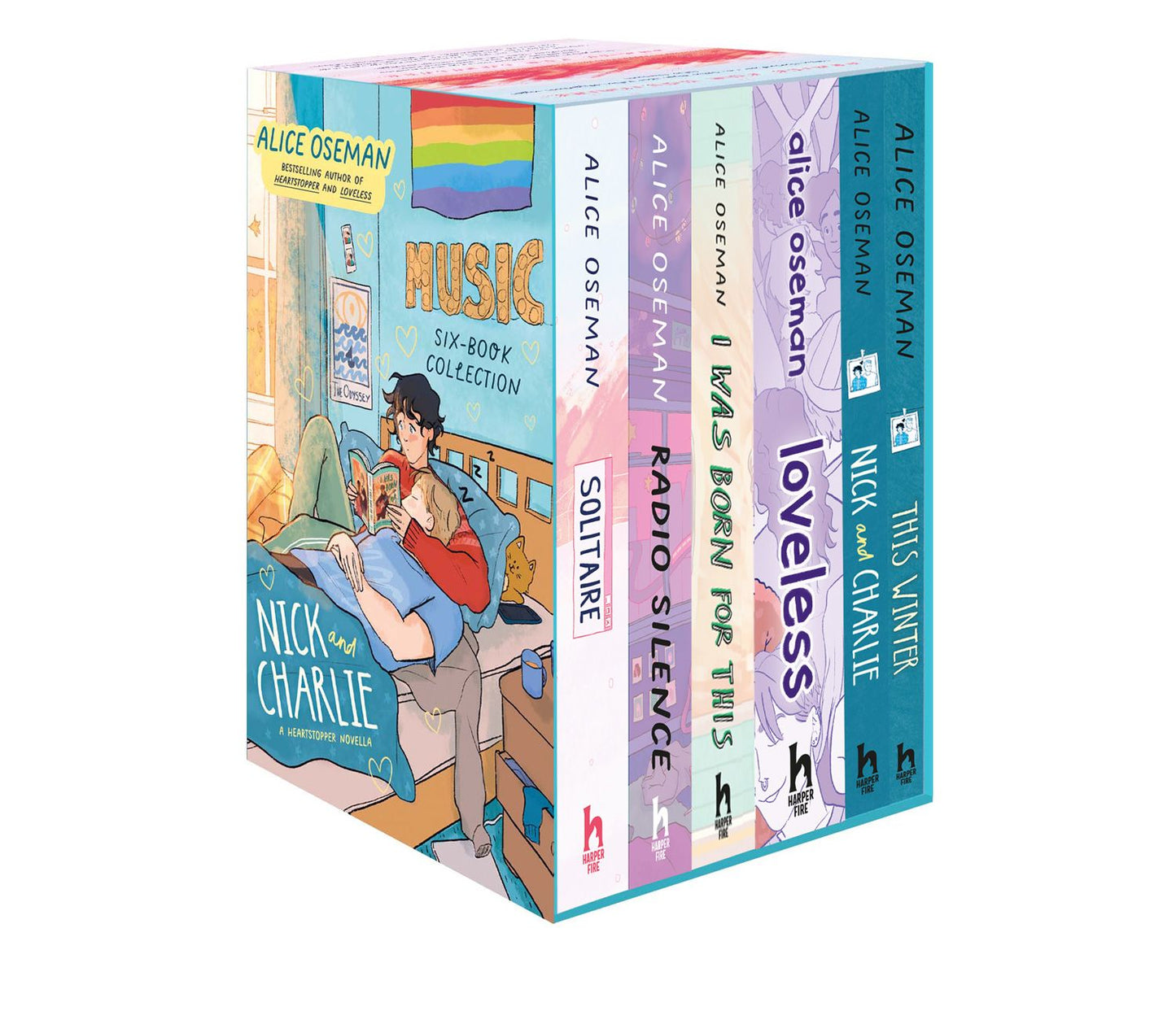 Alice Oseman Six-book Collection Box Set (solitaire, Radio Silence, I Was Born For This, Loveless, Nick And Charlie, This Winter)