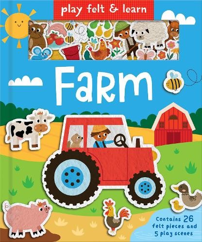 Alice Barker Play Felt Farm (Board Book) Play Felt & Learn