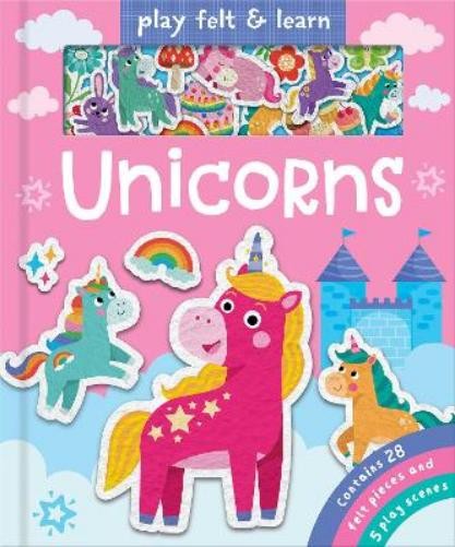 Alice Barker Play Felt Unicorns (Board Book)